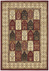 Traditional Panel Design Burgundy with Ivory - Floorsome - Traditional - SYD - 4 - RI - 150X80 - Traditional