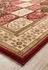 Traditional Panel Design Burgundy with Ivory - Floorsome - Traditional - SYD - 4 - RI - 150X80 - Traditional