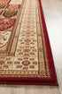 Traditional Panel Design Burgundy with Ivory - Floorsome - Traditional - SYD - 4 - RI - 150X80 - Traditional
