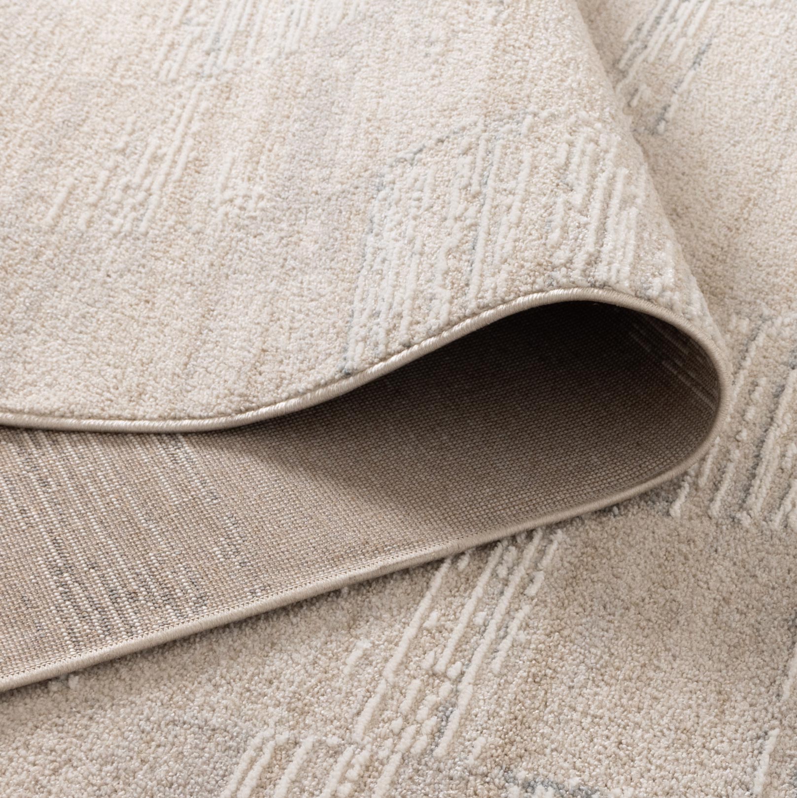 Trend Distressed Beige and Grey Rug - T300 - Floorsome - Area Rug - TREN508T300 - Area Rug