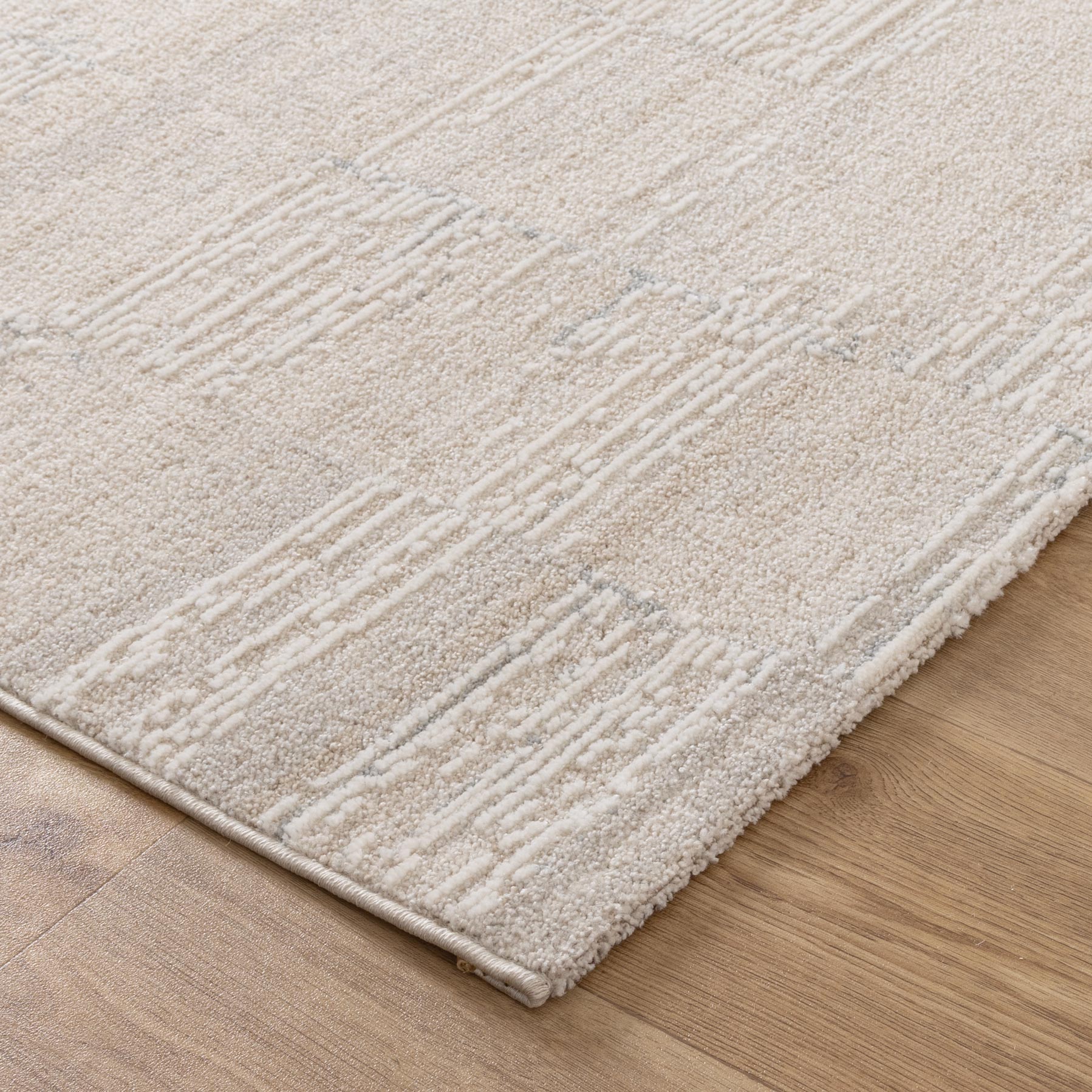 Trend Distressed Beige and Grey Rug - T300 - Floorsome - Area Rug - TREN508T300 - Area Rug