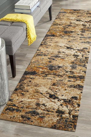 Tribute Modern Rust Runner Rug - Floorsome - Modern