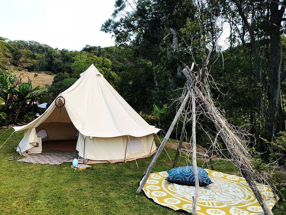 TURTLE SEASON Aboriginal Design Recycled Mat, Mustard & Grey 2.7m - Floorsome - Outdoor Rugs - GKOZ370A - Outdoor Rugs