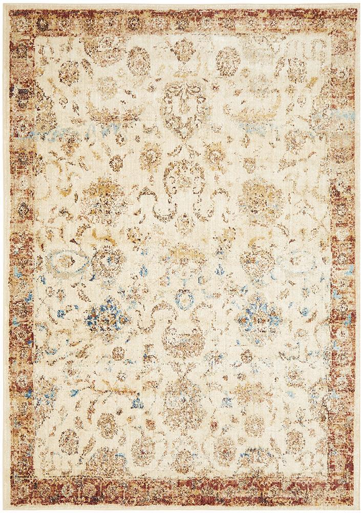 Tuskany Stunning Designer Rug Ivory Rust - Floorsome - Modern - ANA - 253 - IVOR - 230X160 - Modern