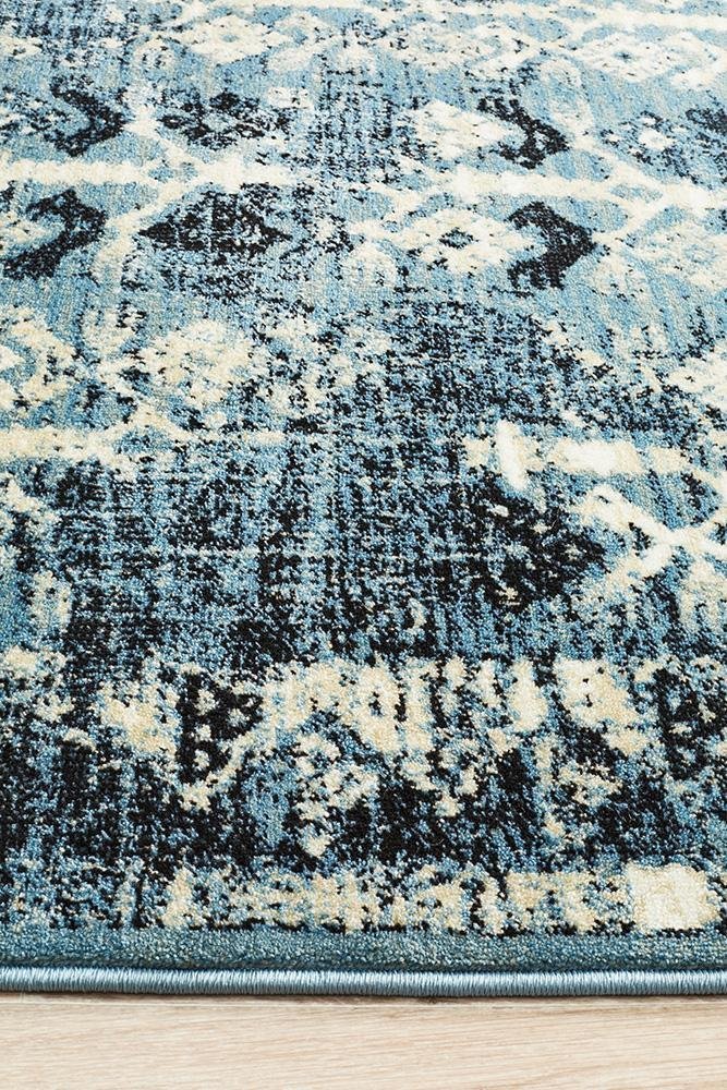 Urdu Tribal Rug Blue - Floorsome - Modern - CAL - 6108 - BLU - 230X160 - Modern