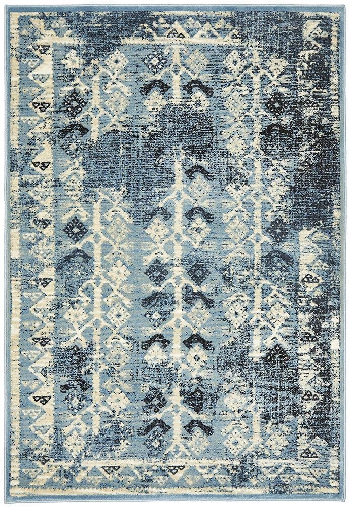 Urdu Tribal Rug Blue - Floorsome - Modern - CAL - 6108 - BLU - 230X160 - Modern