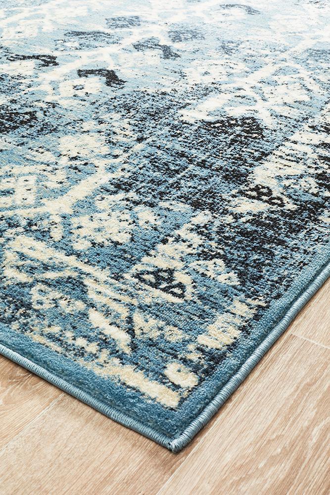 Urdu Tribal Rug Blue - Floorsome - Modern - CAL - 6108 - BLU - 230X160 - Modern