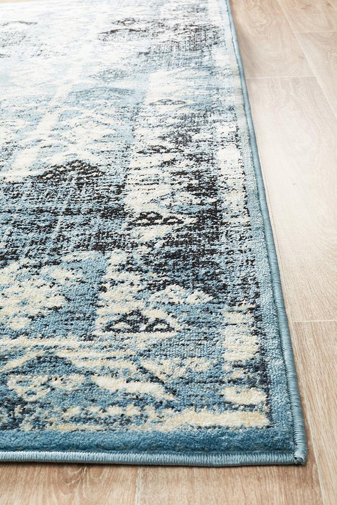 Urdu Tribal Rug Blue - Floorsome - Modern - CAL - 6108 - BLU - 230X160 - Modern