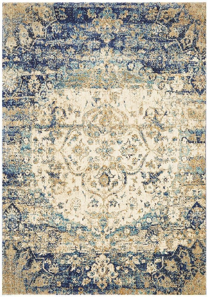 Venice Stunning Designer Rug Ivory Blue - Floorsome - Modern - ANA - 252 - BLUE - 230X160 - Modern