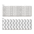 Vento Chevron Grey And White Soft Padded Kitchen Mat - Floorsome - Kitchen Mat - KITVENTO0009544 - Kitchen Mat