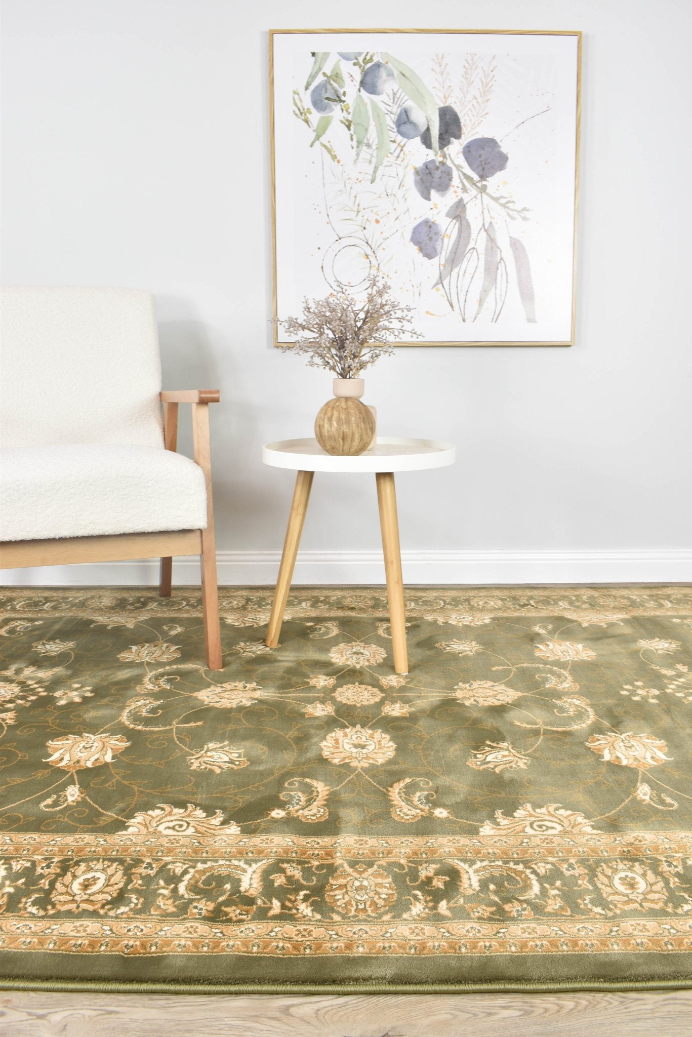 Vienna 84 Green - Floorsome - TRADITIONAL - RIVIE - 84 - GREEN - 160X230 - TRADITIONAL