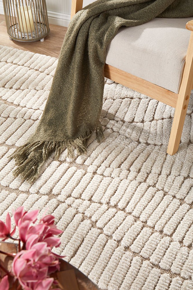Villa Fossil Cream Rug - Floorsome - Villa Collection - VLA - FOSSIL - 230X160 - Villa Collection