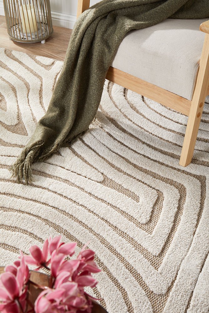 Villa Multi Rug Villa Tani Beige Rug - Floorsome