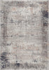 Vital Abstract Echo Blue Grey Washable Rug - Floorsome - Area Rug - VINT160169302 - Area Rug