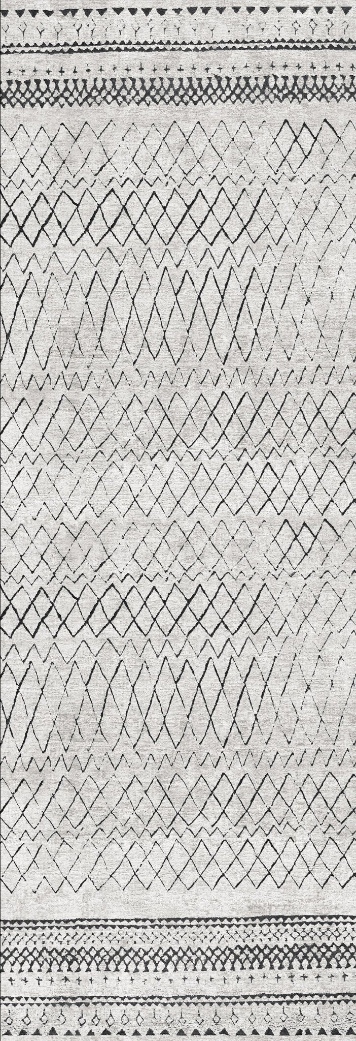 Vital Alma Scandi Silver Runner - Floorsome - Area Rug - VINC7012859-00 - Area Rug