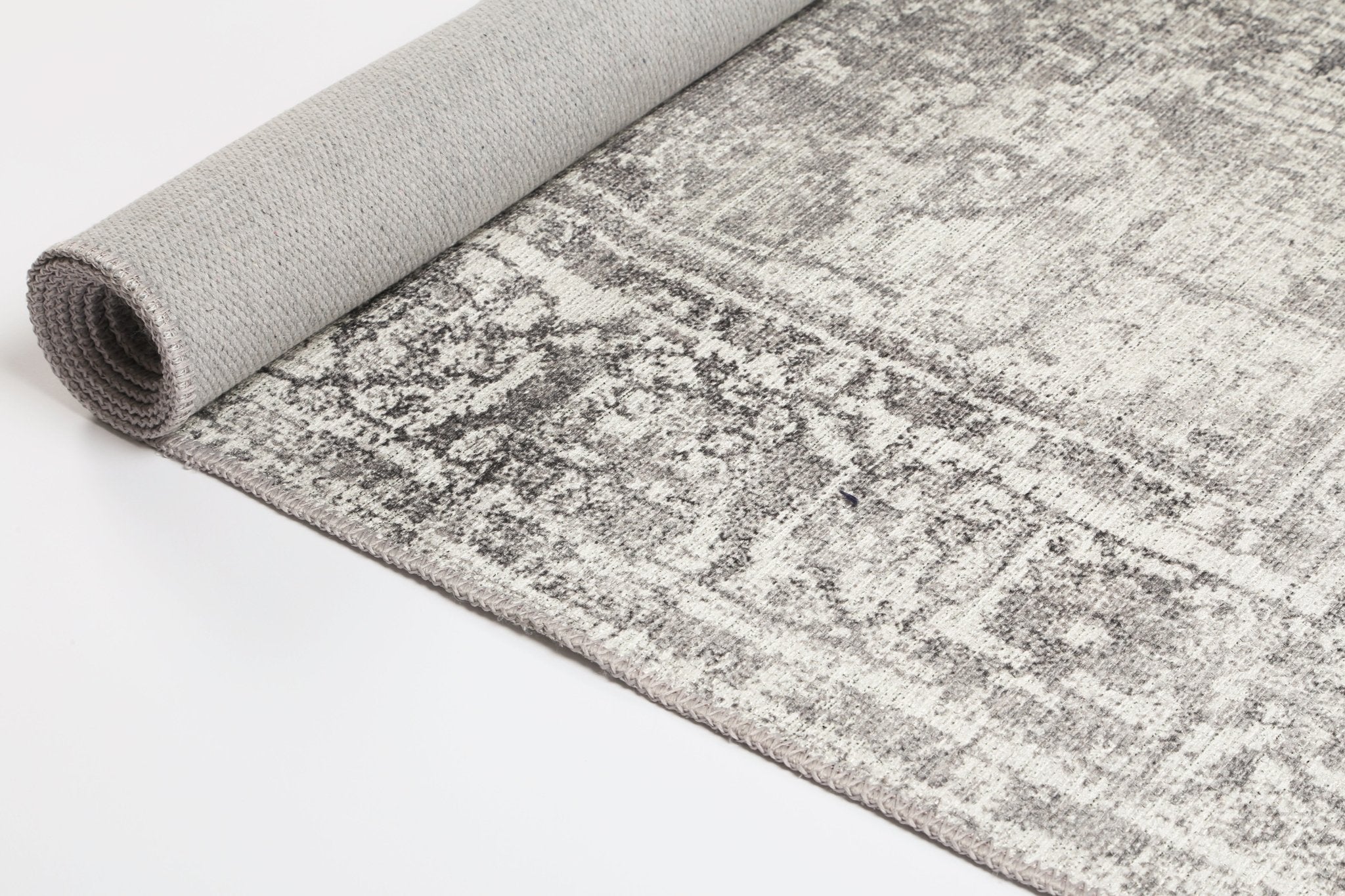 Vital Distressed Vintage Chilaz Grey Rug - Floorsome - Area Rug - VINT160208504 - Area Rug
