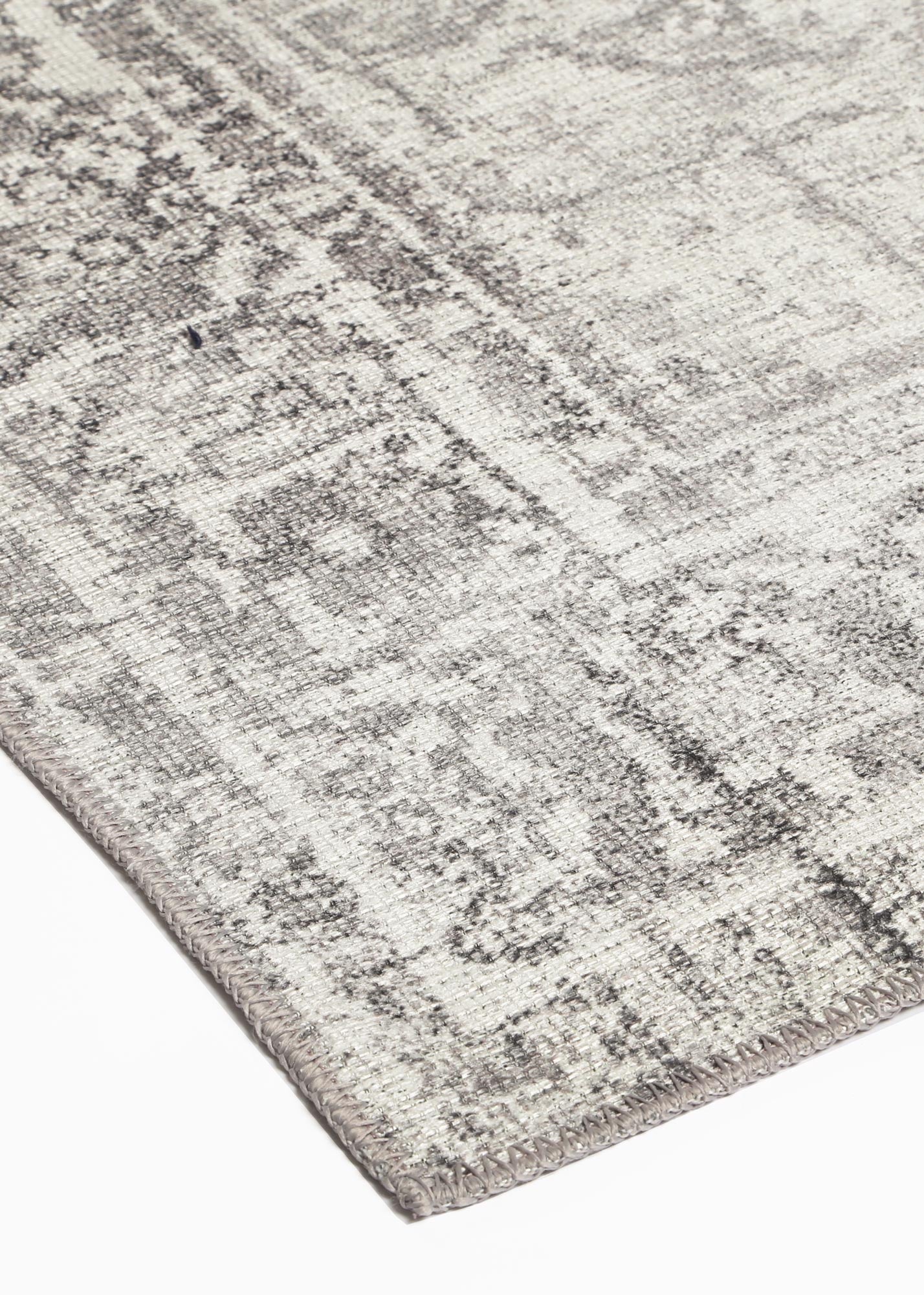 Vital Distressed Vintage Chilaz Grey Rug - Floorsome - Area Rug - VINT160208504 - Area Rug