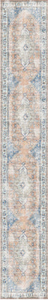 Vital Pissarro Terracotta Blue Washable Runner - Floorsome - Area Rug - VINC7013163-00 - Area Rug