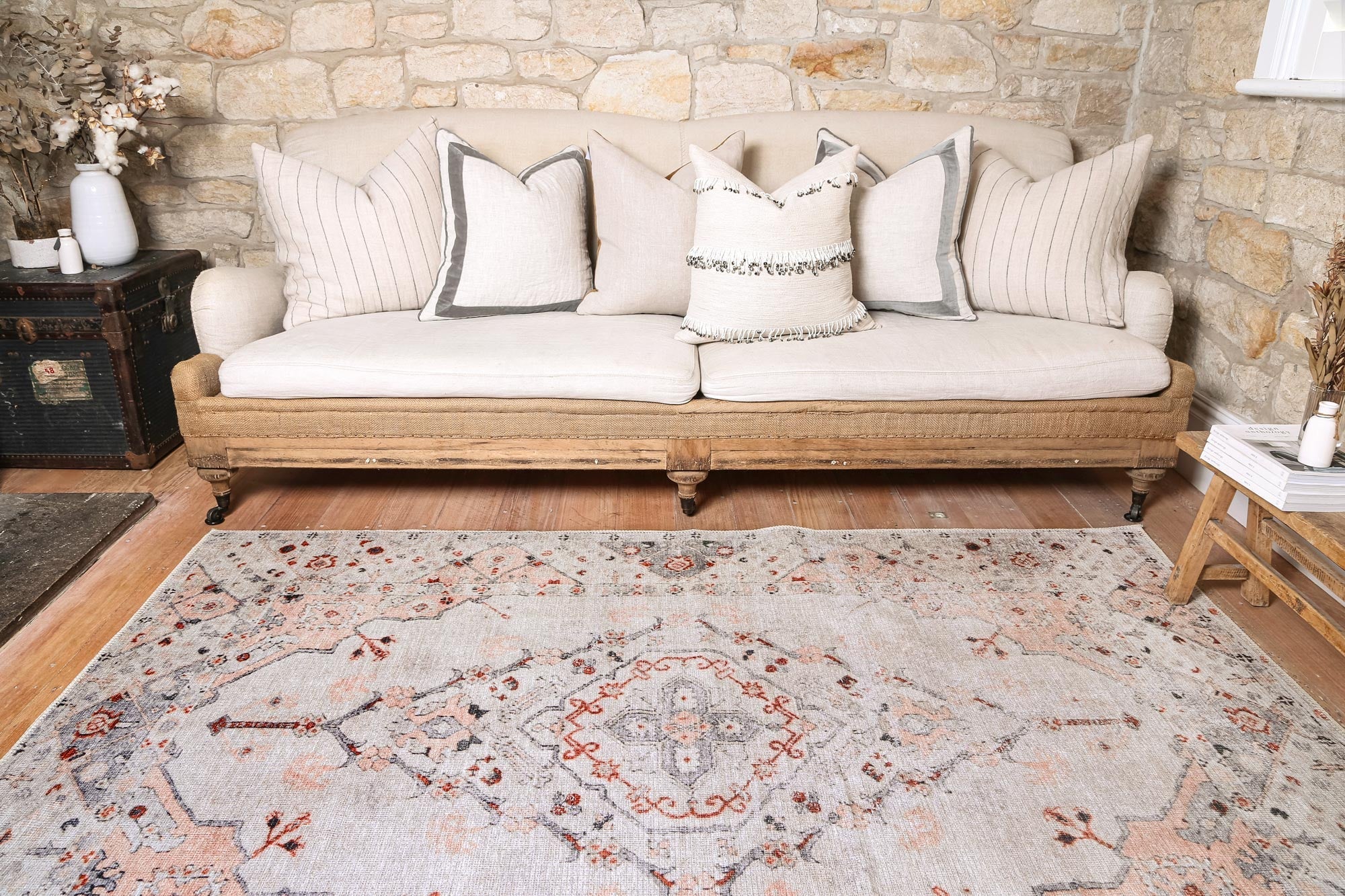 Vital Sauville Multi Washable Rug - Floorsome - Area Rug - VINT160246300 - Area Rug