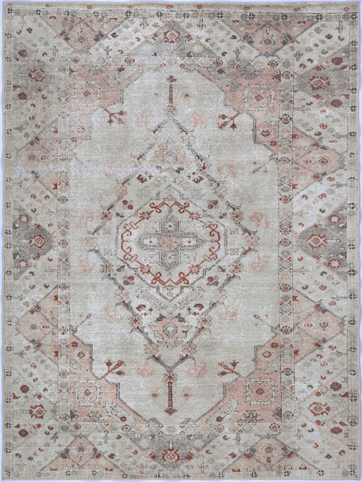Vital Sauville Multi Washable Rug - Floorsome - Area Rug - VINT160246300 - Area Rug