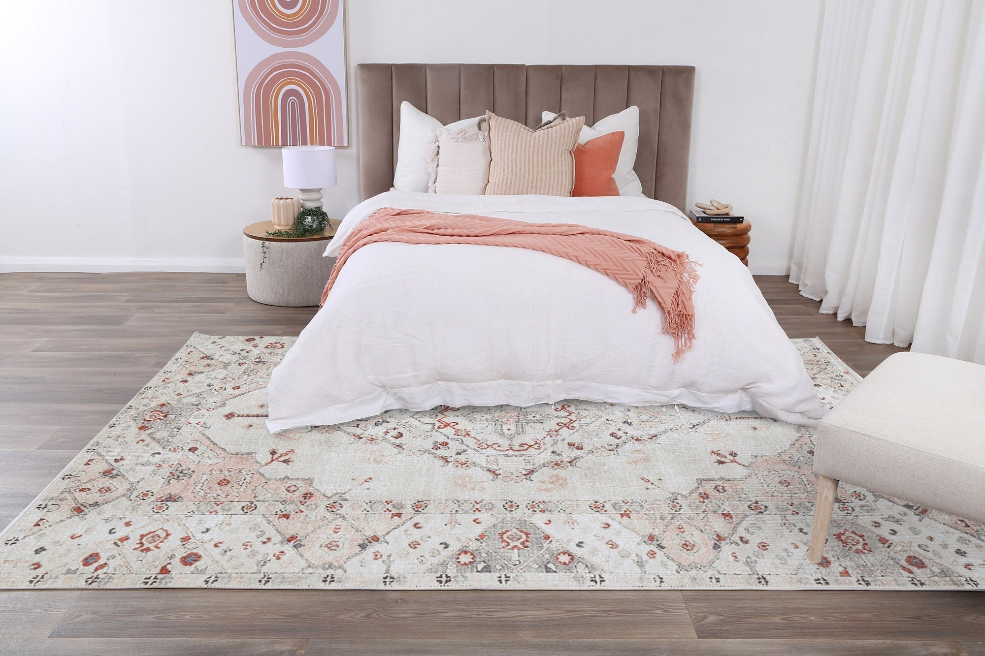 Vital Sauville Multi Washable Rug - Floorsome - Area Rug - VINT160246300 - Area Rug