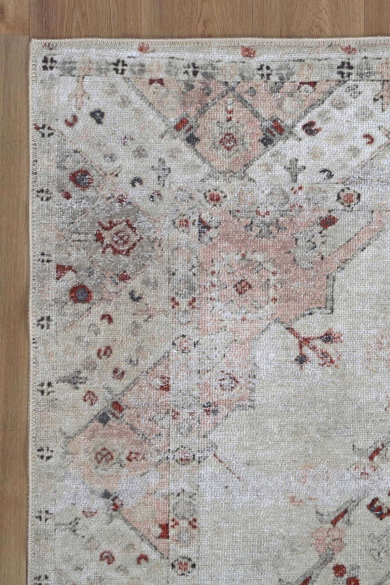 Vital Sauville Multi Washable Rug - Floorsome - Area Rug - VINT160246300 - Area Rug