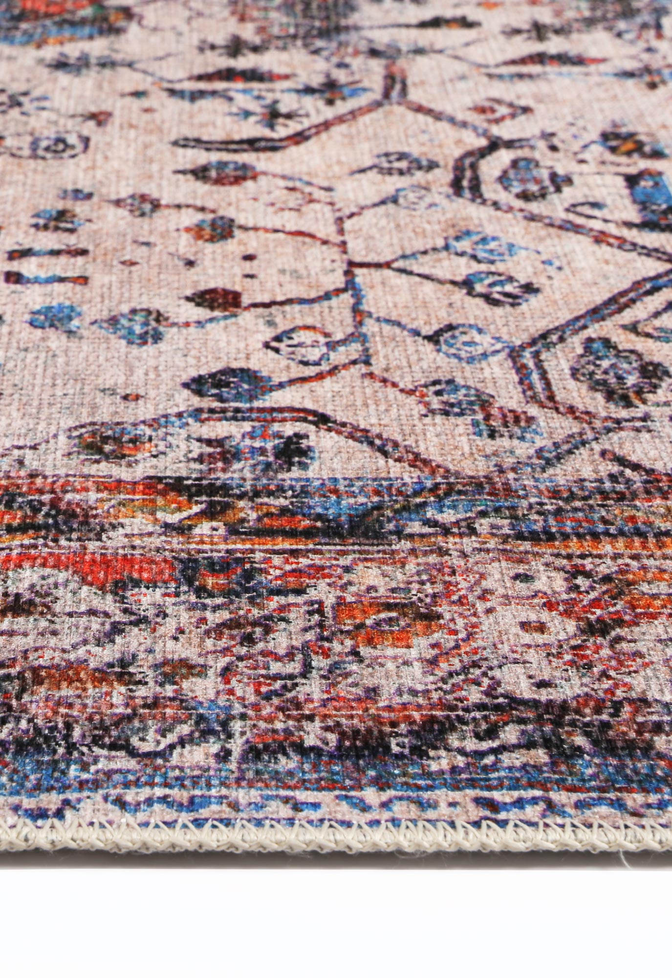 Vital Vintage Koray Multi Washable Rug - Floorsome - Area Rug - VINT200239600 - Area Rug