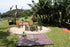 WATER DREAMING Aboriginal Design Recycled Mat, Red Wine & White 1.8 x 1.8m - Floorsome - Outdoor Rugs - GKOZ310A - Outdoor Rugs