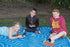 WATER DREAMING Aboriginal Design Recycled Plastic Mat, Blue & White 1.8 x 1.8m - Floorsome - Outdoor Rugs - GKOZ310B - Outdoor Rugs