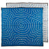 WATER DREAMING Aboriginal Design Recycled Plastic Mat, Blue & White 1.8 x 1.8m - Floorsome - Outdoor Rugs - GKOZ310B - Outdoor Rugs