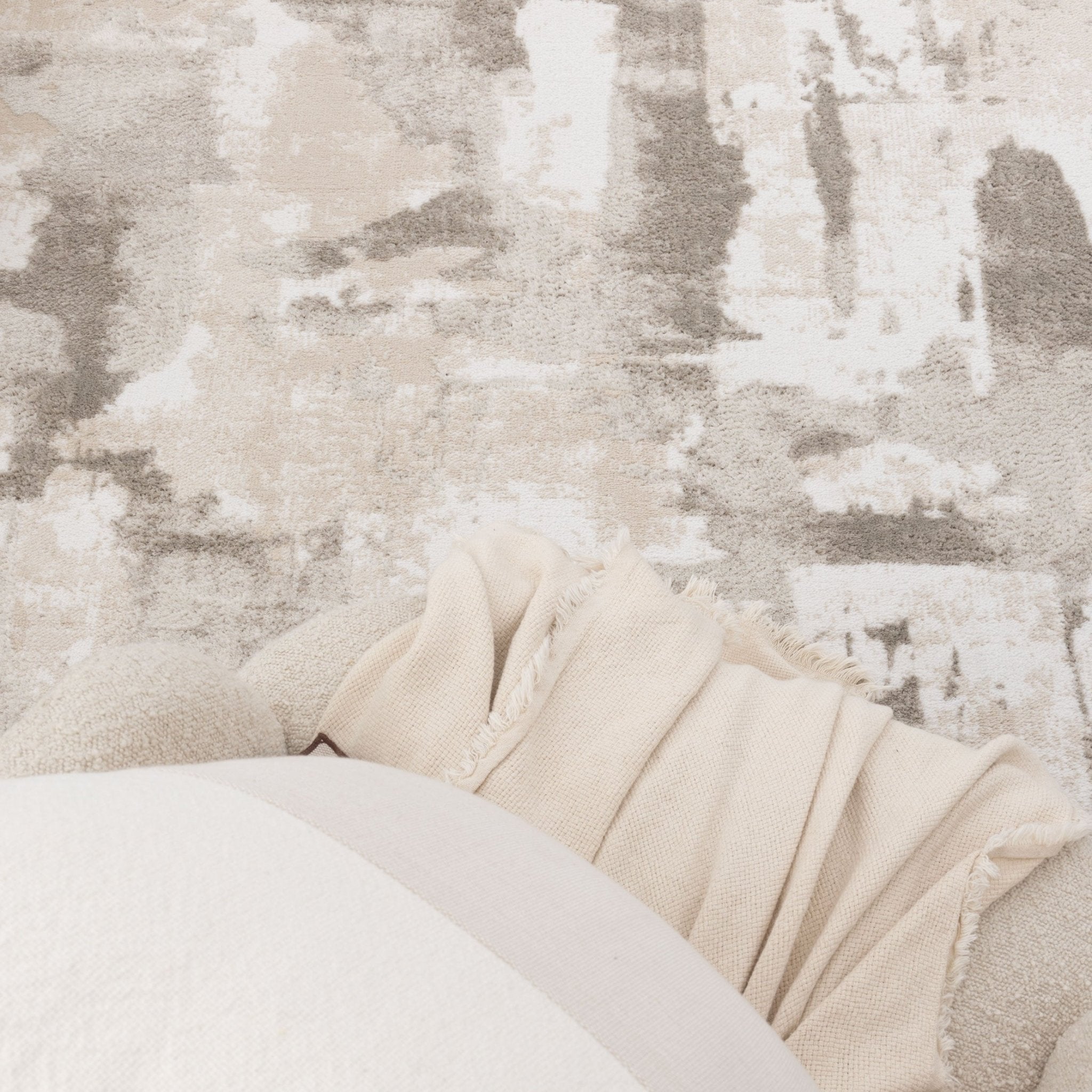 Wellington Abstract Wash Beige Rug - Floorsome - Area Rug - WELL160W008 - Area Rug