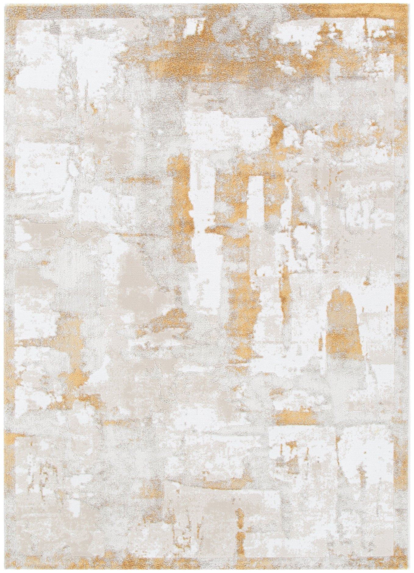 Wellington Abstract Wash Gold Rug - Floorsome - Area Rug - WELL160W009 - Area Rug