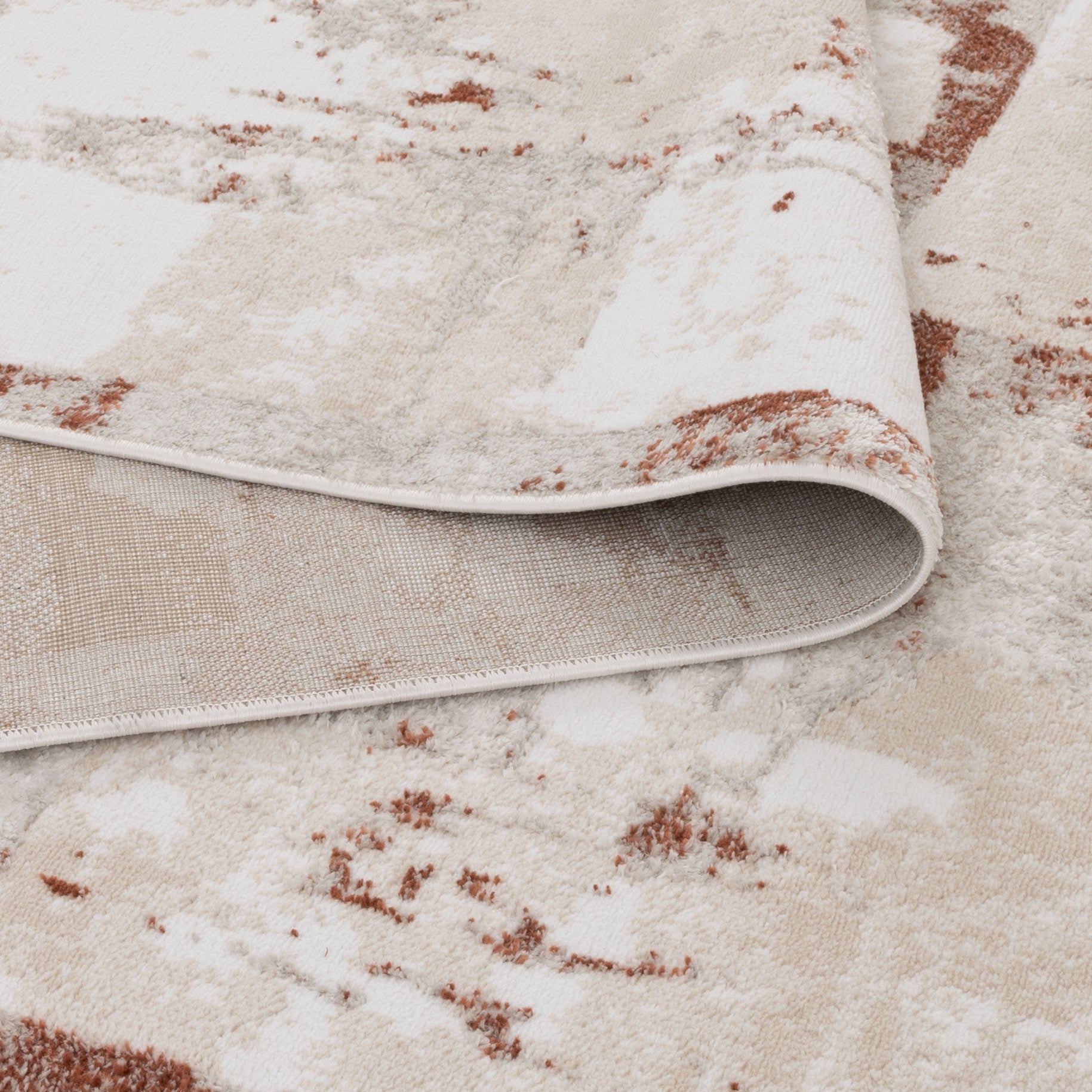 Wellington Abstract Wash Rust Rug - Floorsome - Area Rug - WELL160W010 - Area Rug