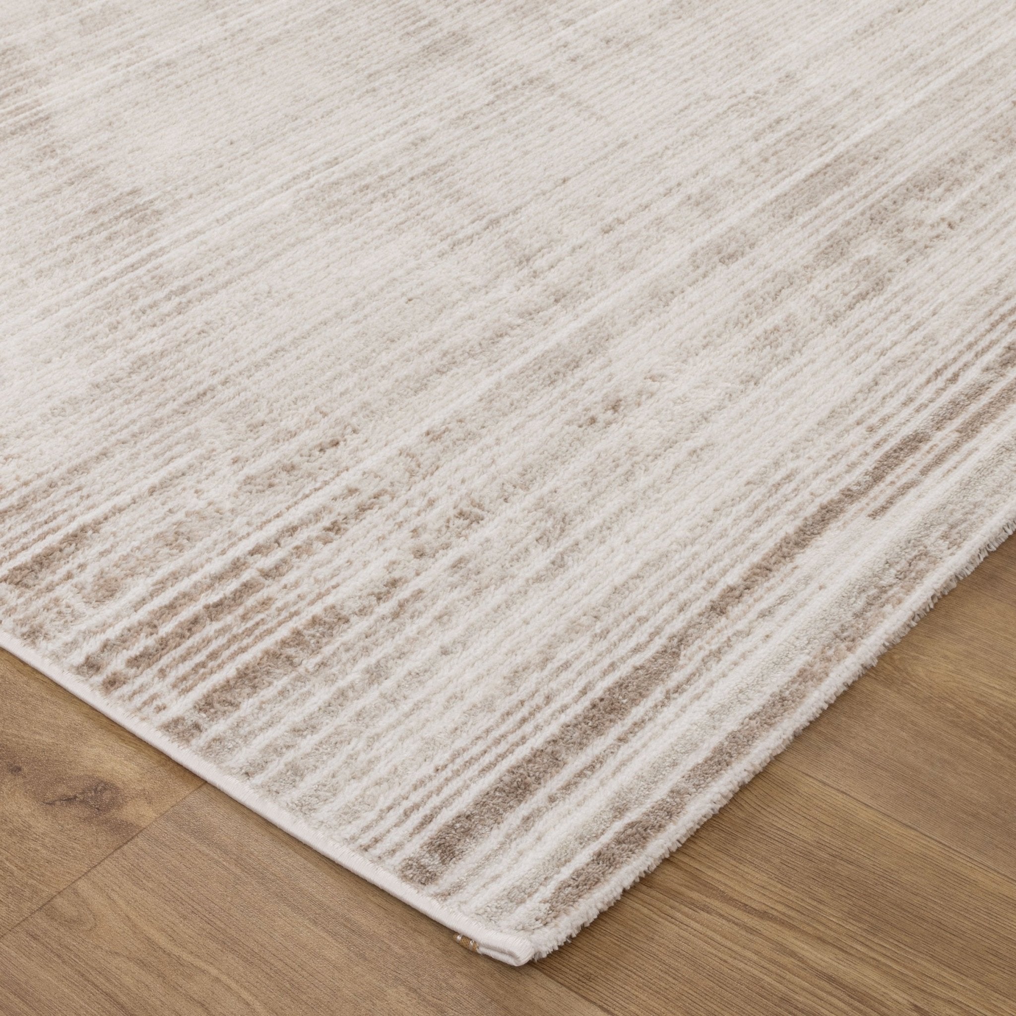 Wellington Distressed Lines Brown Rug - Floorsome - Area Rug - WELL160W011 - Area Rug