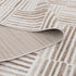 Wellington Geometric Lines Brown Rug - Floorsome - Area Rug - WELL160W001 - Area Rug