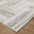 Wellington Geometric Lines Green Rug - Floorsome - Area Rug - WELL160W005 - Area Rug