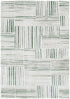 Wellington Geometric Lines Green Rug - Floorsome - Area Rug - WELL160W005 - Area Rug