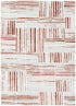 Wellington Geometric Lines Rust Rug - Floorsome - Area Rug - WELL160W004 - Area Rug