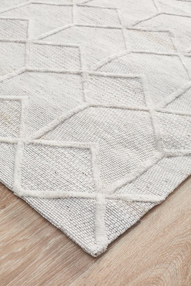 Winter Grey Brush Modern Rug - Floorsome - Modern - VIS - 5055 - GRY - 225X155 - Modern