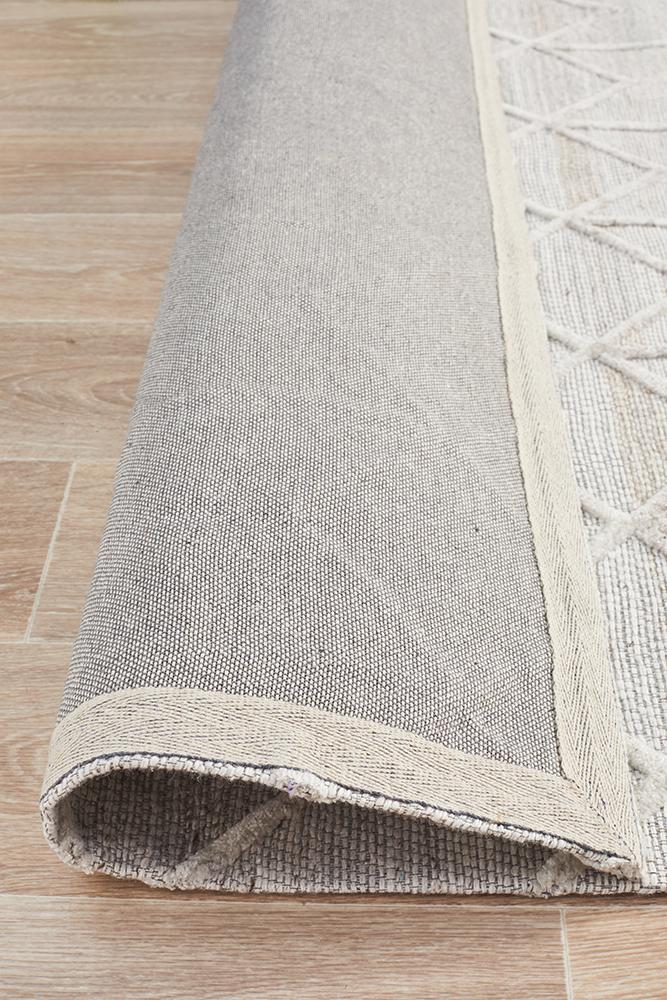 Winter Grey Brush Modern Rug - Floorsome - Modern - VIS - 5055 - GRY - 225X155 - Modern