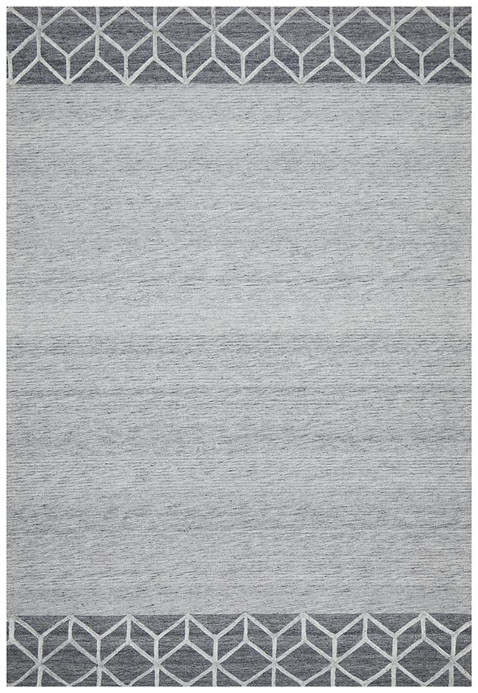 Winter Grey Pulse Modern Rug - Floorsome - Modern