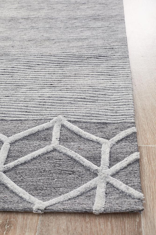 Winter Grey Pulse Modern Rug - Floorsome - Modern