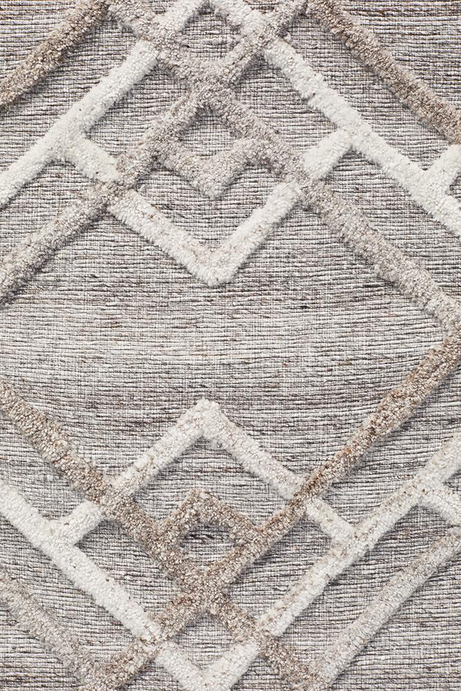 Winter Silver Stream Modern Rug - Floorsome - Modern - VIS - 5054 - SIL - 225X155 - Modern