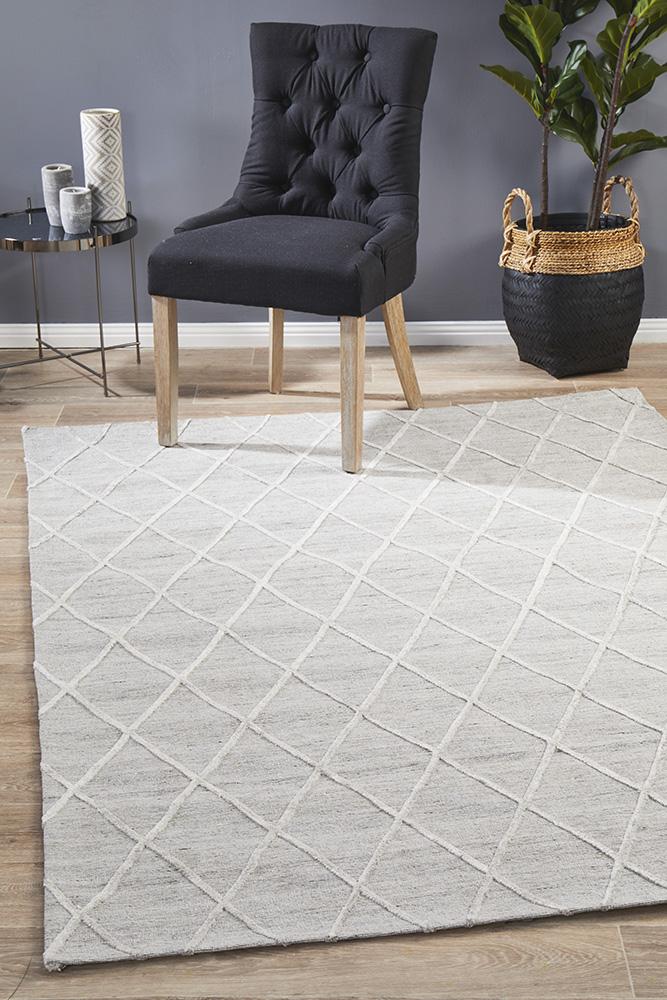 Winter Silver Styles Modern Rug - Floorsome - Modern - VIS - 5051 - SIL - 225X155 - Modern