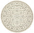 Winter White Transitional Round Rug - Floorsome - Modern