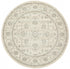 Winter White Transitional Round Rug - Floorsome - Modern - EVO - 261 - WHI - 150X150 - Modern