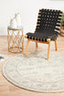 Winter White Transitional Round Rug - Floorsome - Modern - EVO - 261 - WHI - 150X150 - Modern