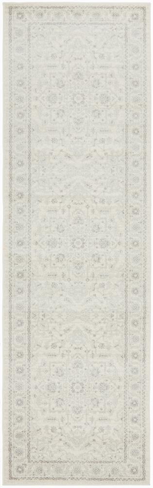 Winter White Transitional Runner Rug - Floorsome - Modern - EVO - 261 - WHI - 300X80 - Modern