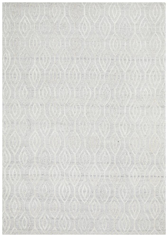 Winter Wish White Modern Rug - Floorsome - Modern - VIS - 5050 - WHI - 225X155 - Modern