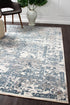 Yasmin Distressed Transitional Rug White Blue Grey - Floorsome - Modern - KEN - 1734 - WHI - 230X160 - Modern